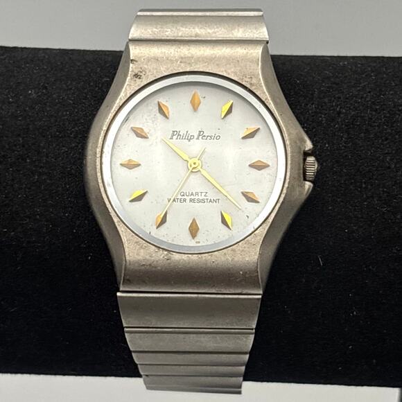 Vintage Silver Philip Persio Men's Watch - Picture 2 of 8